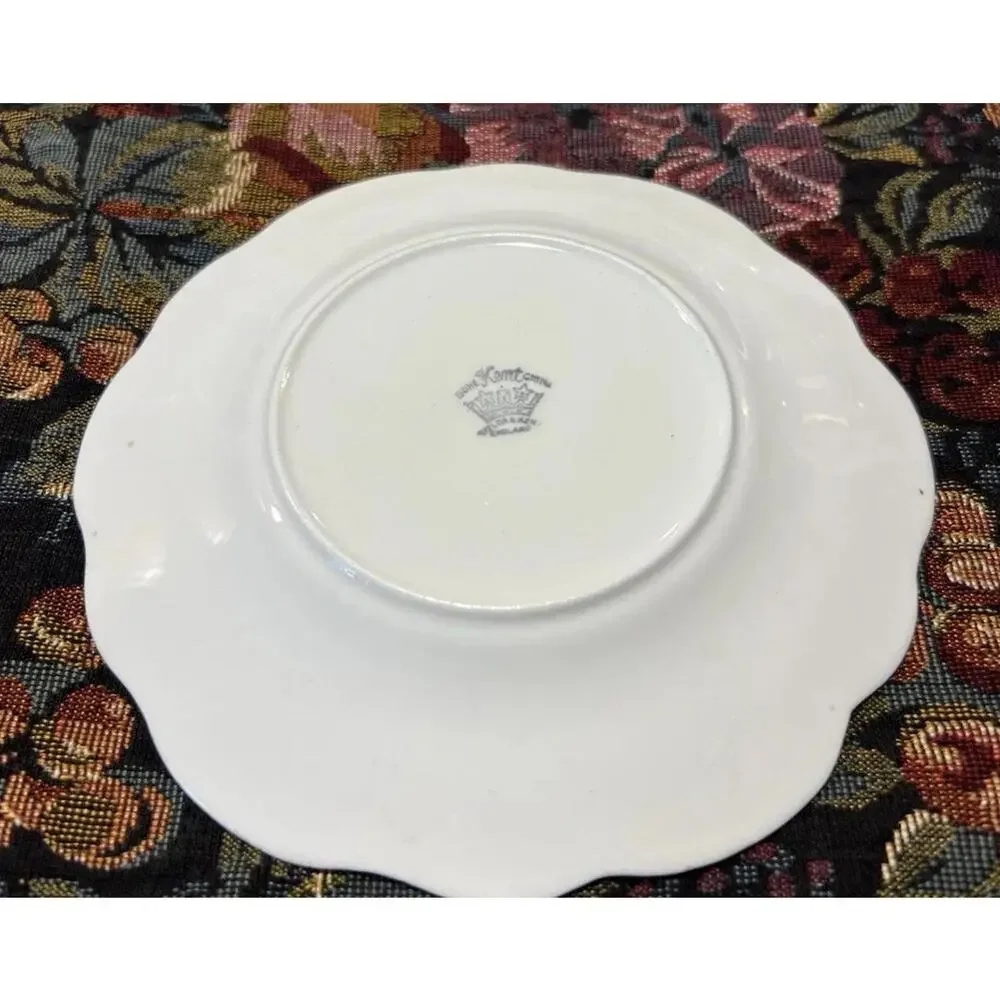 Taylor And Kent Yellow W/ Gold Trim Bone China Saucer Circa‎ 1950's